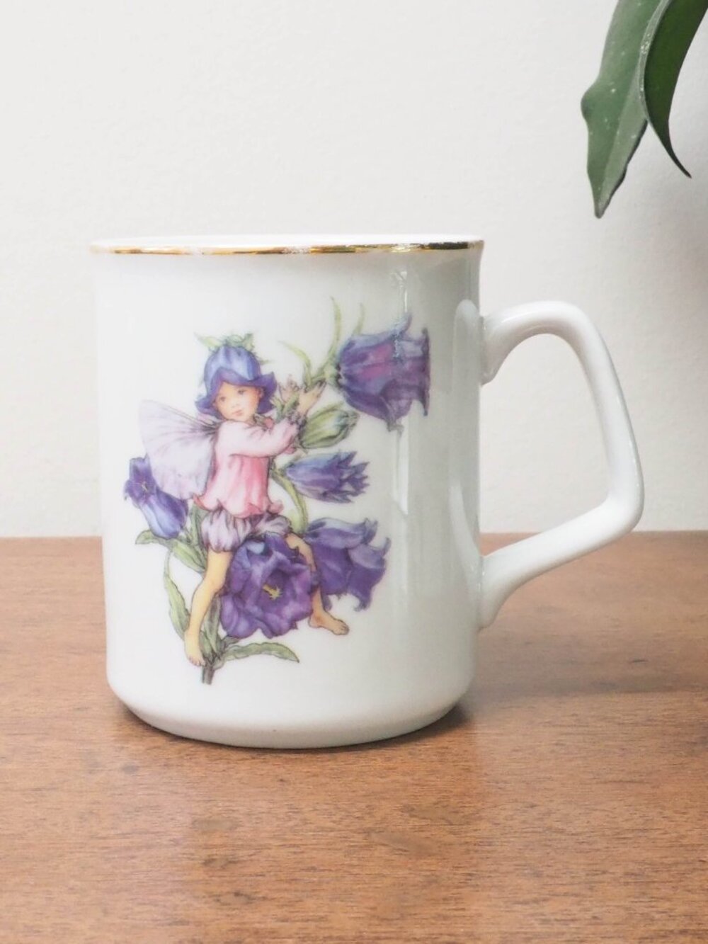 Vtg Flower Fairies Mug - Vintage Canterberry Bell Fairy Mug - Reutter Porzellan